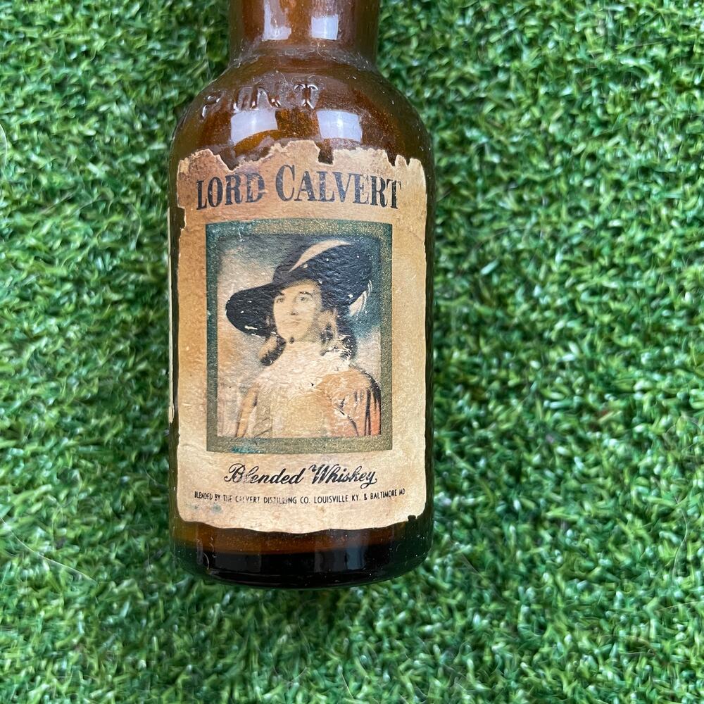 Vintage Lord Calvert Blended Whiskey Collectible Miniature Bottle